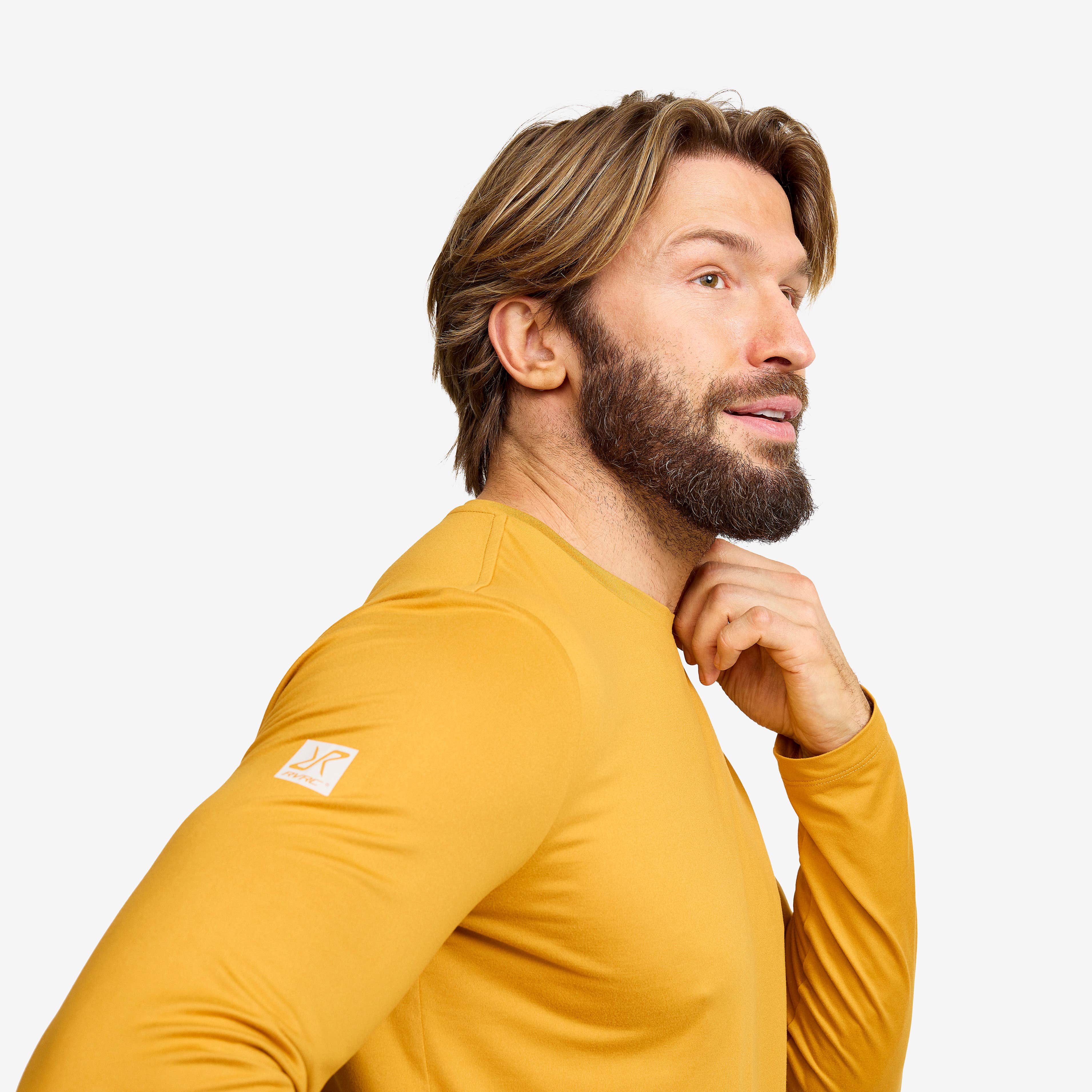 Mission Long-sleeved T-shirt Herre Harvest Gold