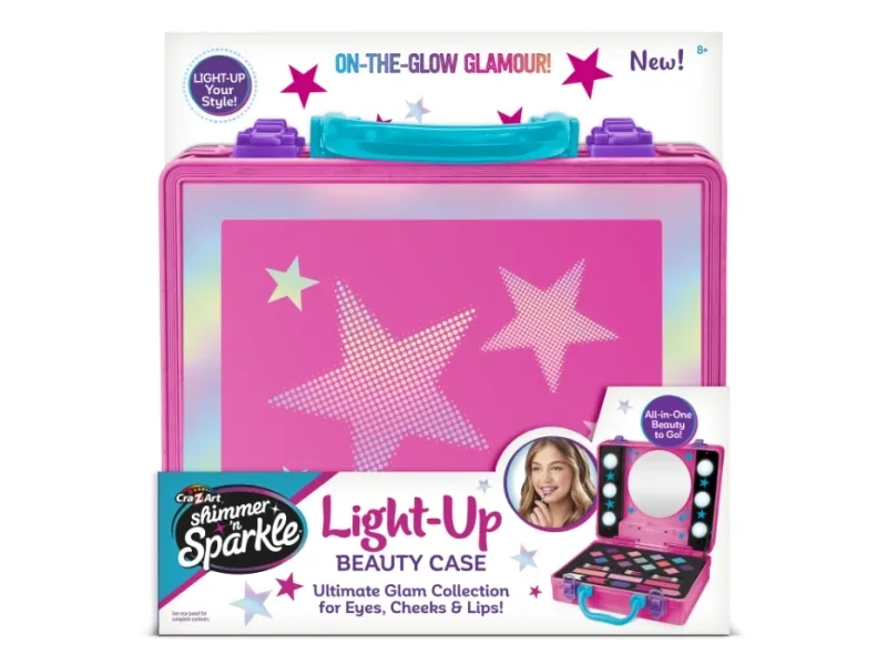 SHIMMER N SPARKLE LIGHT UP BEAUTY CASE