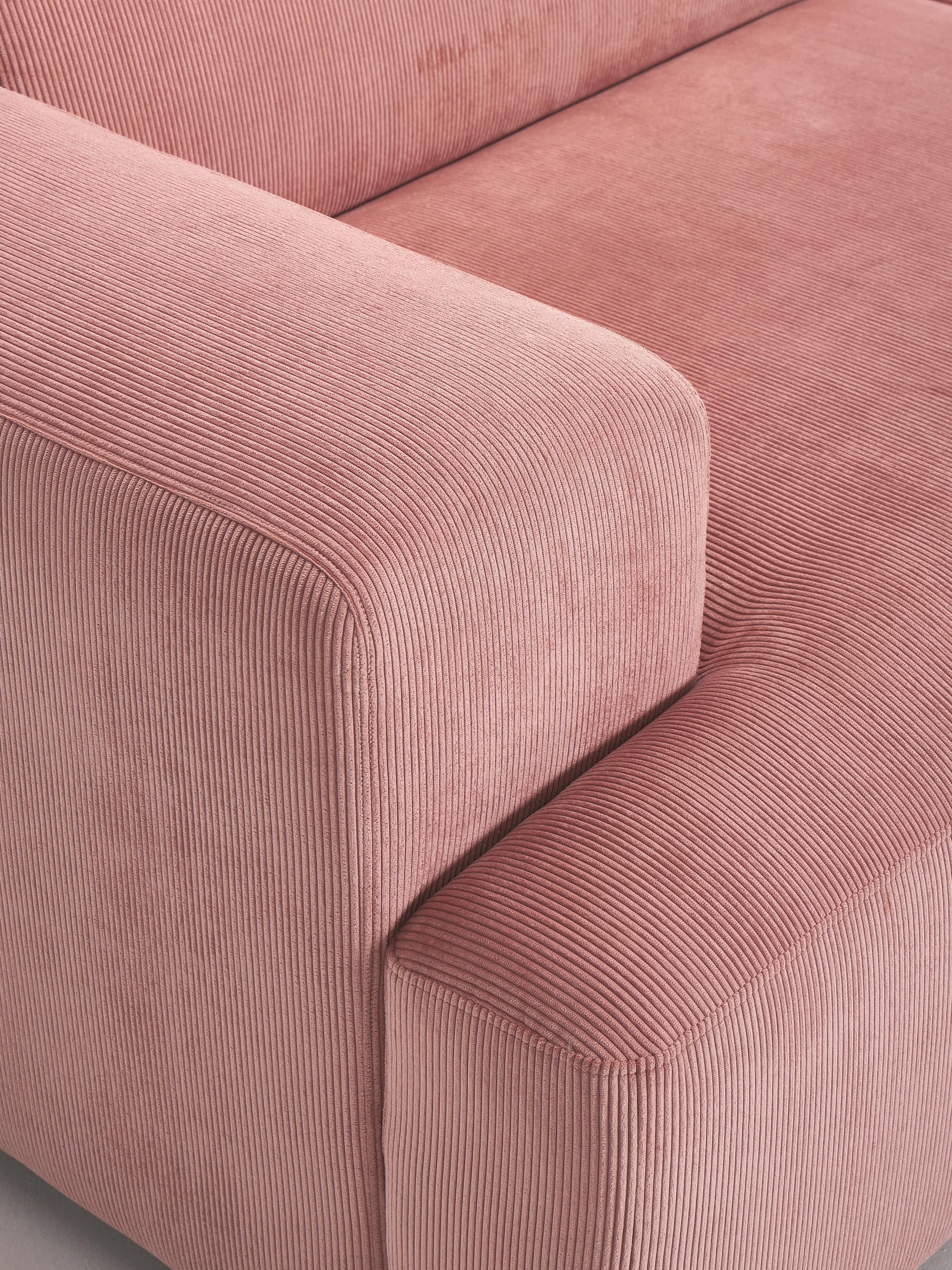 Corduroy hoekbank Melva (3-zits)