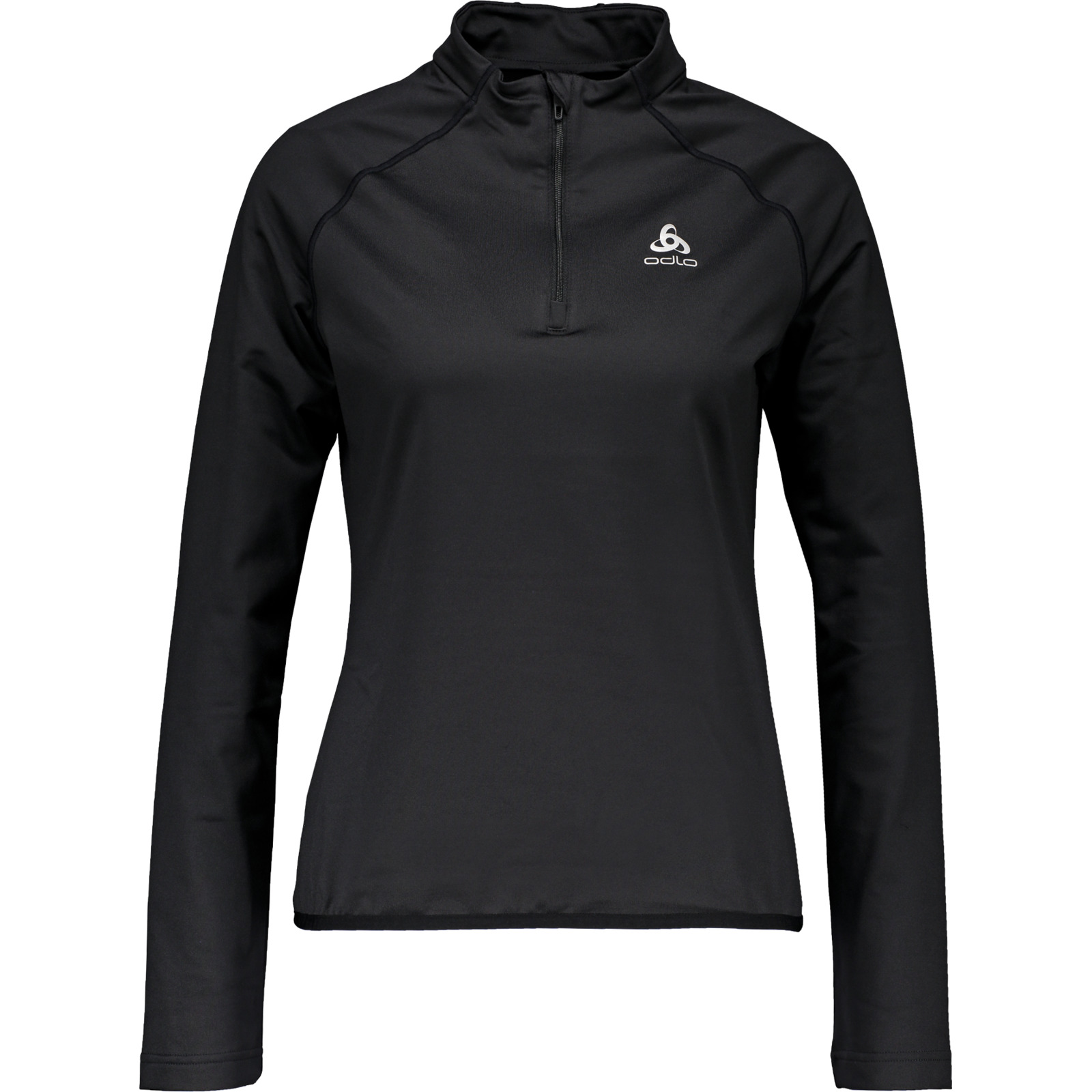 Odlo Damen-Langarmshirt Carve Light Mid Layer 1/2 Zip Da L, schwarz