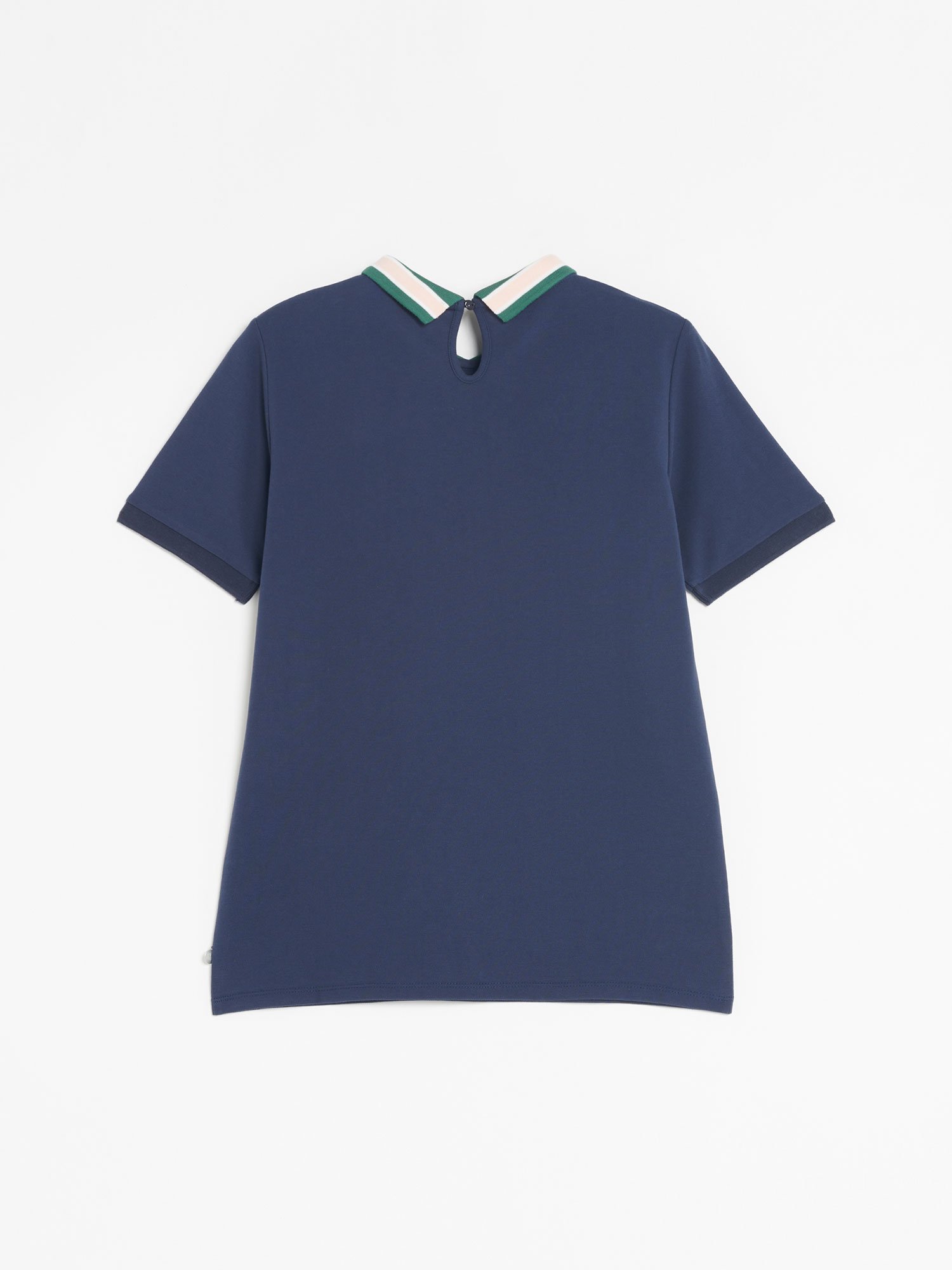 Gilet Femme Piqué de Coton Blanc et Vert