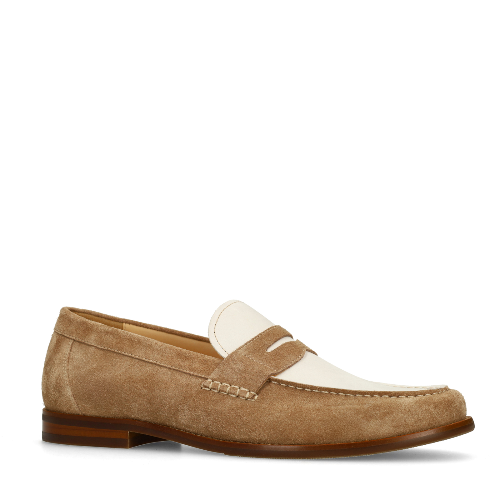 Taupe suède loafers