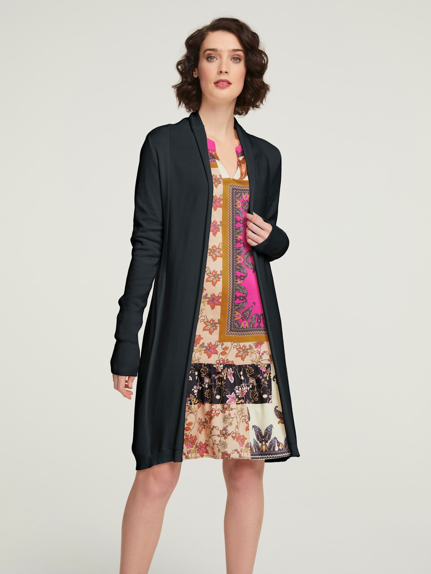 Veste longue en tricot look décontracté tendance