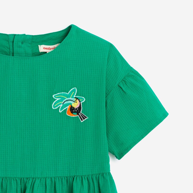Robe bébé fille verte Catimini Vert