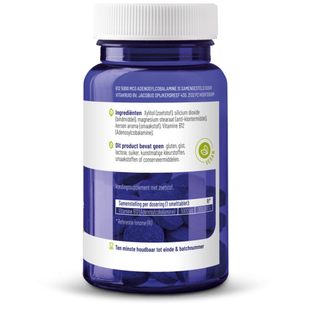 2x Vitakruid B12 Adenosyl 5000 Mcg 60 tabletten