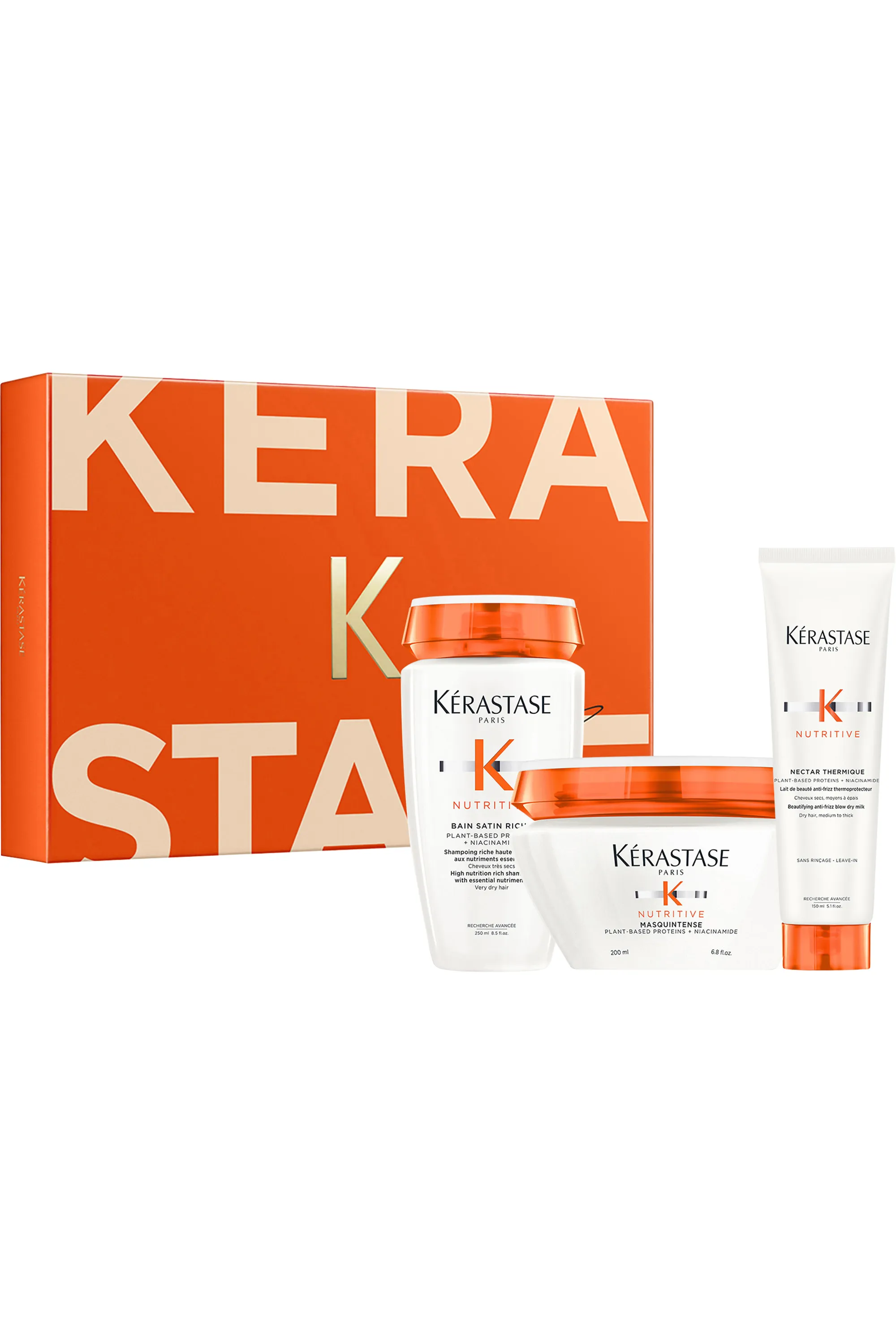 Kérastase Coffret routine cheveux secs à très secs Nutritive avec Bain Satin Riche offert-600 ml