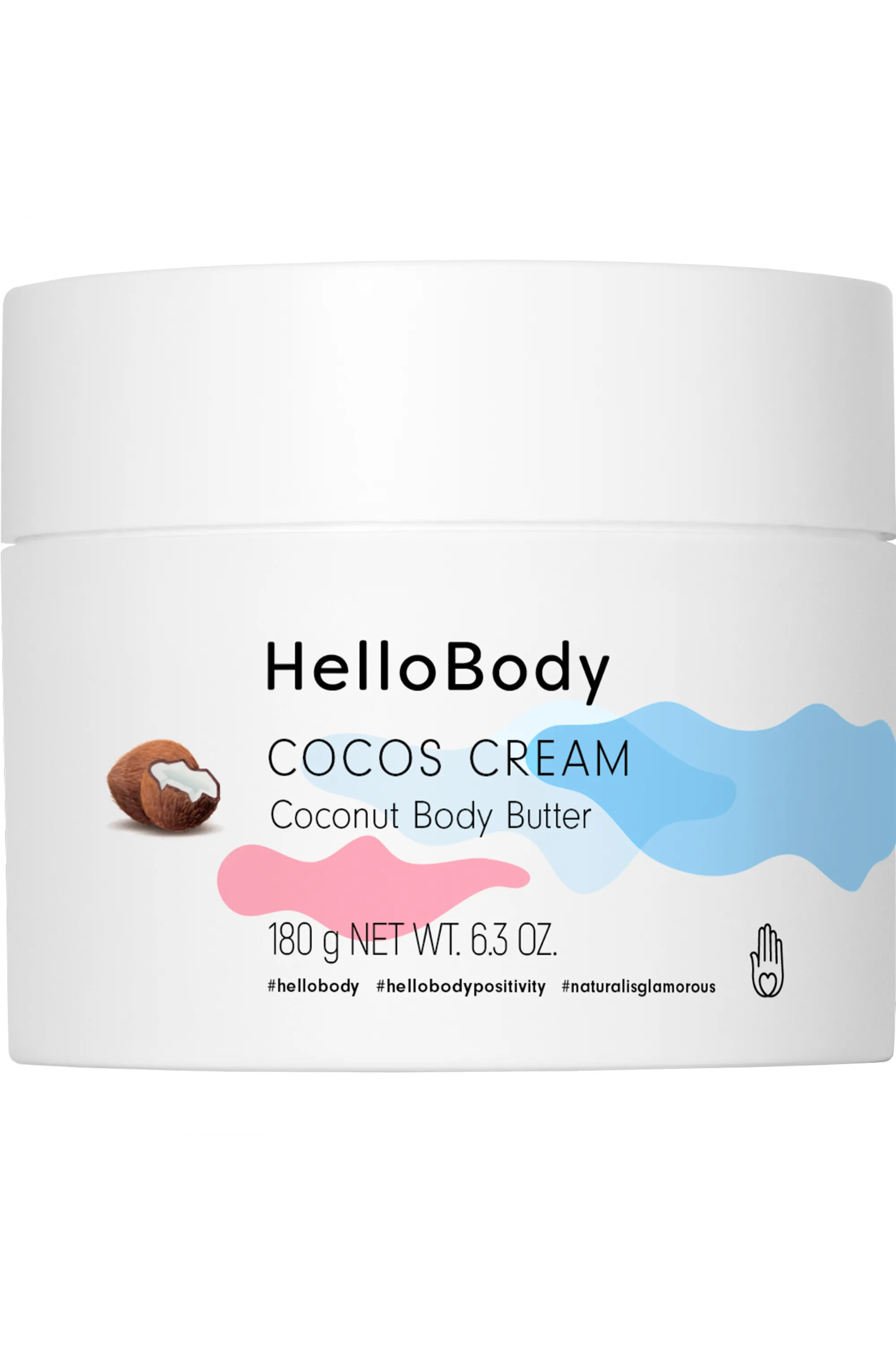HelloBody Beurre corps crémeux Cocos Cream-195 ml