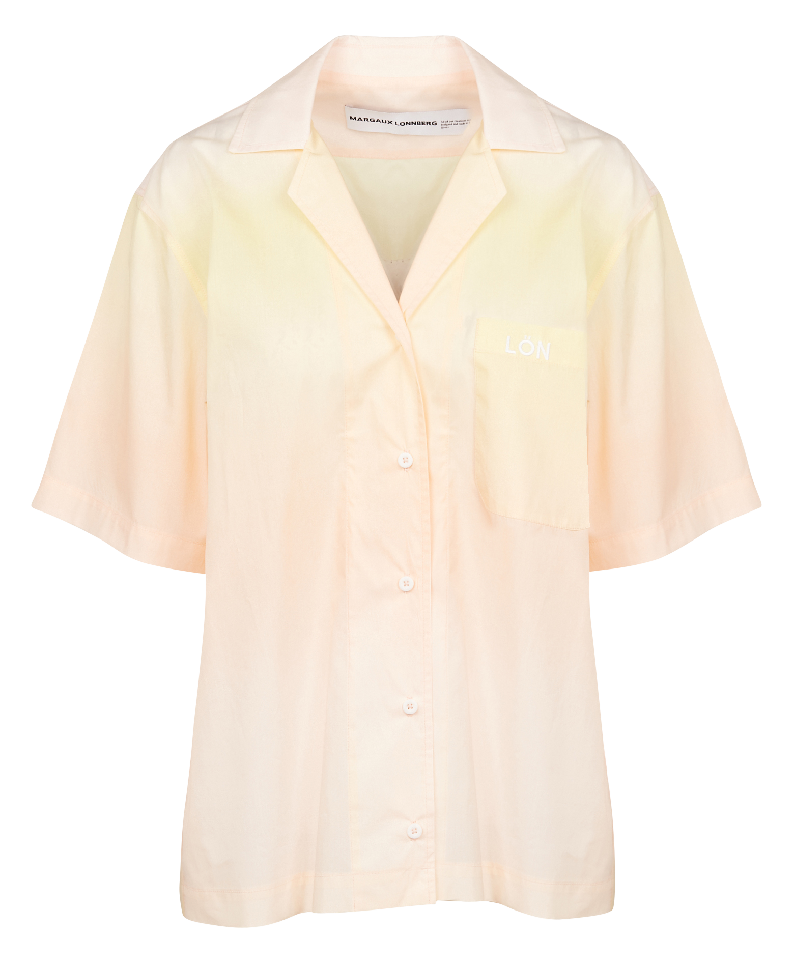 NEVADA - Chemise col tailleur en coton| Jaune