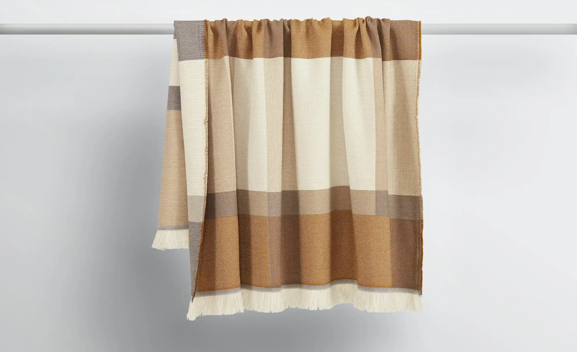 como superior Wohndecke Karo-Strickdecke