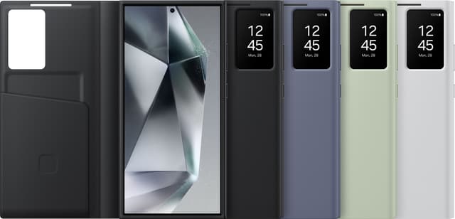 Samsung Galaxy S24 Ultra Smart View Pungetui (hvid)