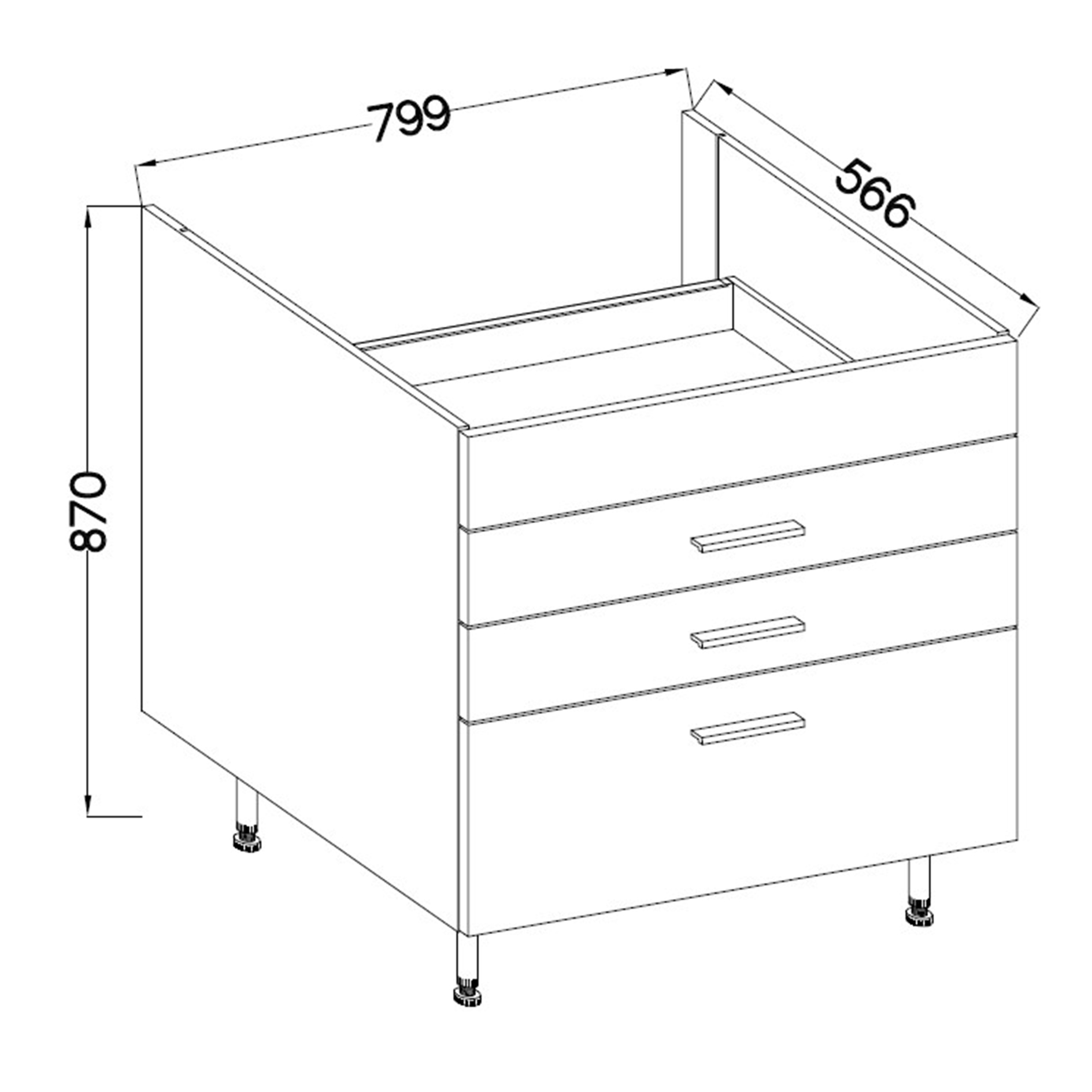 Küchenblock - schwarz matt - Eiche Artisan - mit E-Geräten - 280 cm