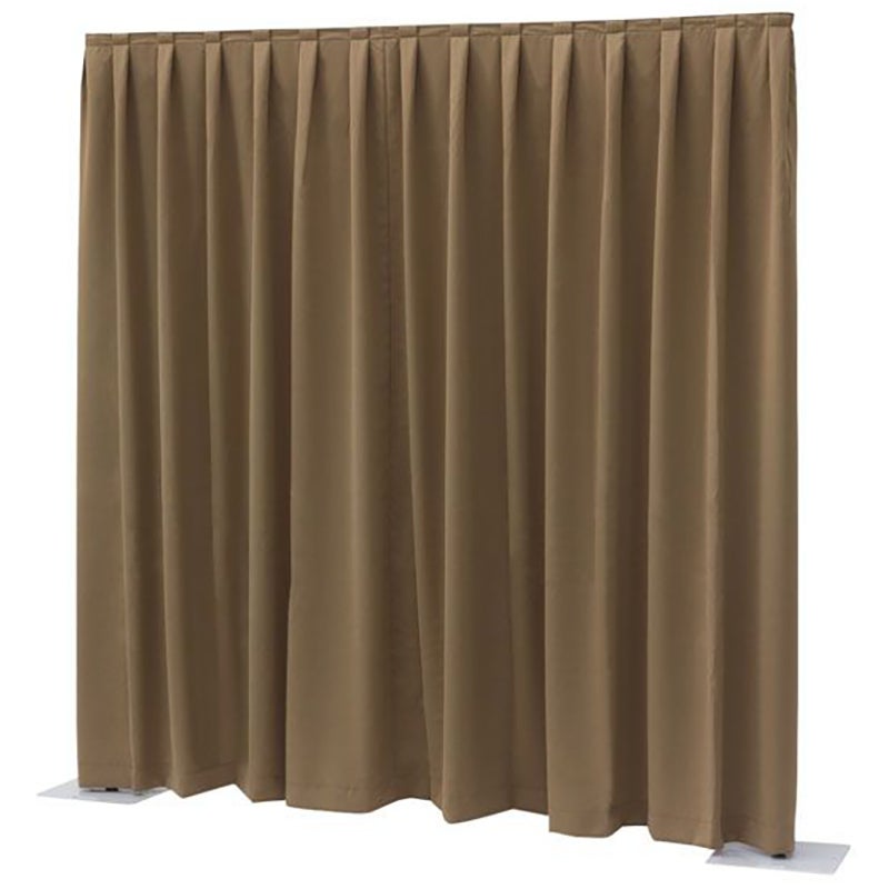 Wentex P&D Curtain Dimout 300x400 Pipe & Drape geplooid gordijn bruin