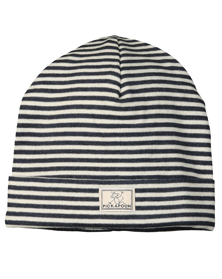 Mütze SCHLUPPER gestreift in marine/offwhite