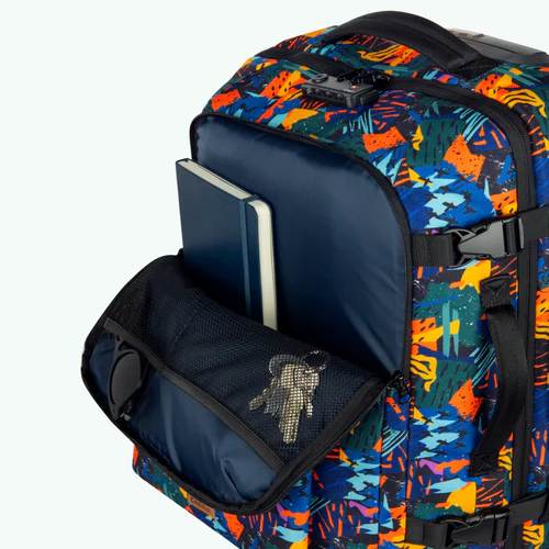 Valise souple 2 roues small Boulogne bleu