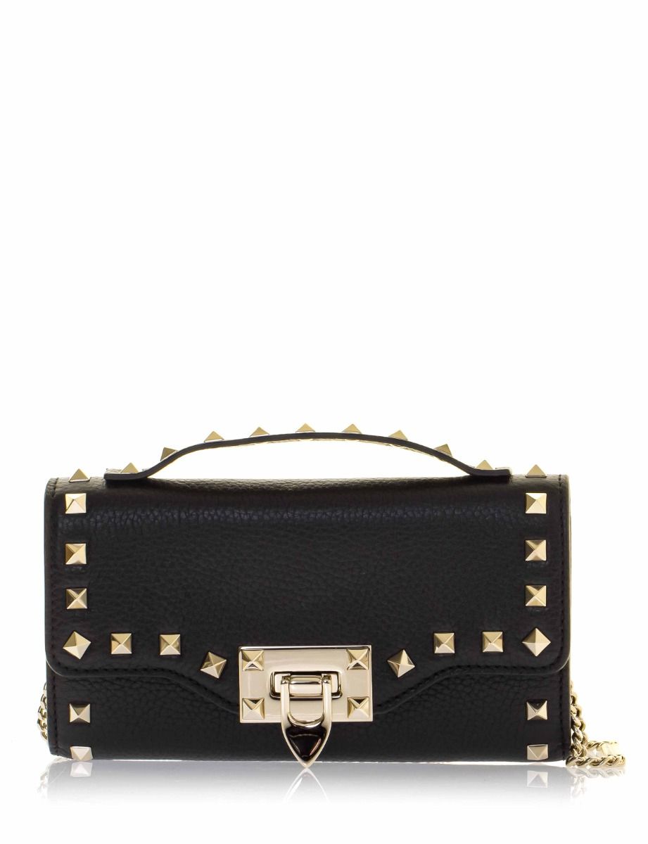 Valentino Garavani Rockstud Grainy Wallet