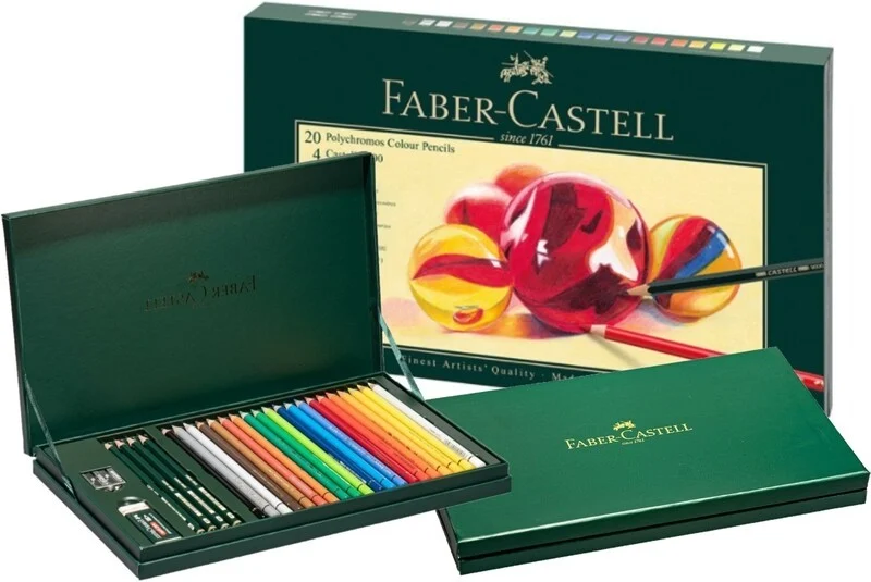 Faber-Castell -Polychromos - Gavesæt med tilbehør