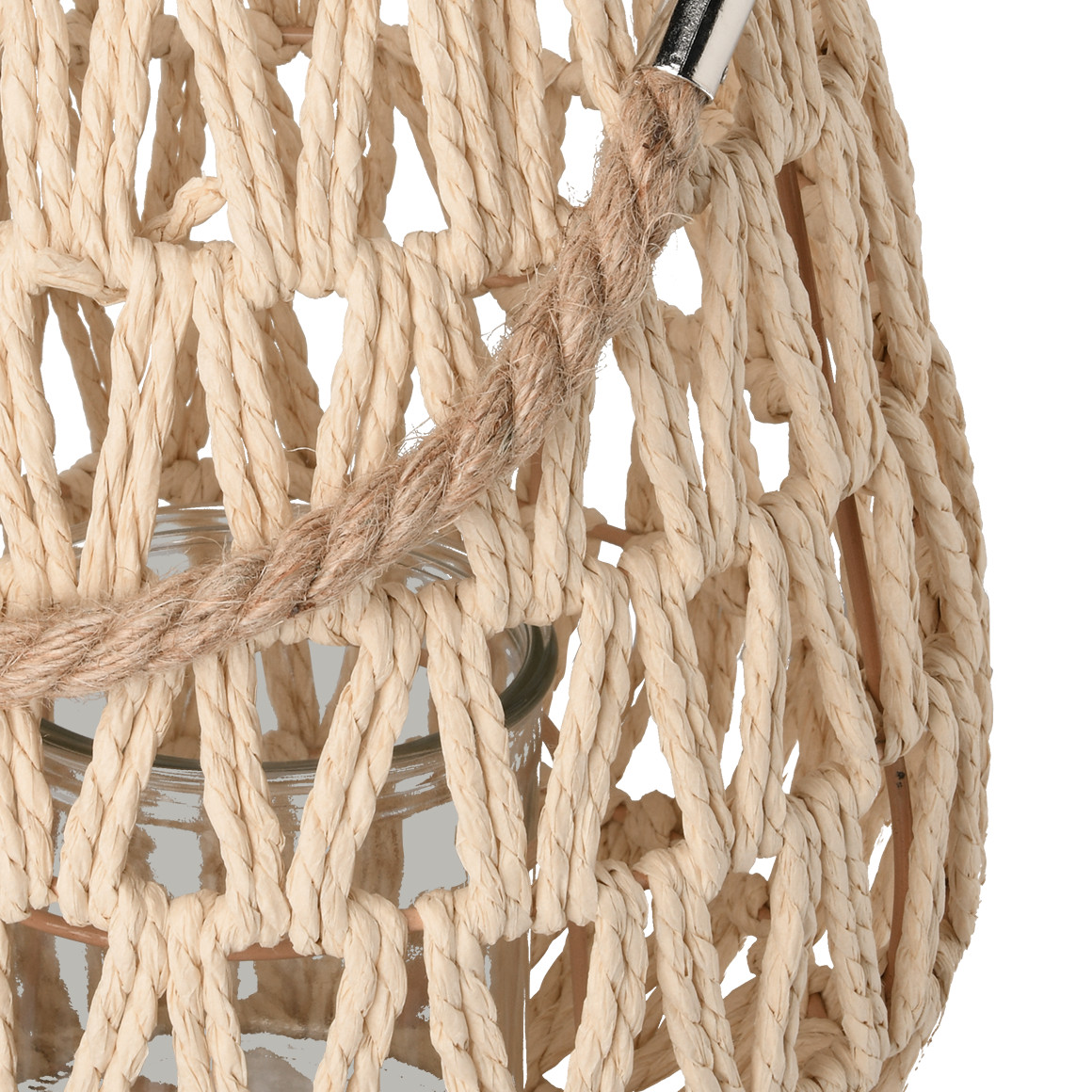 My Home Laterne aus Jute beige