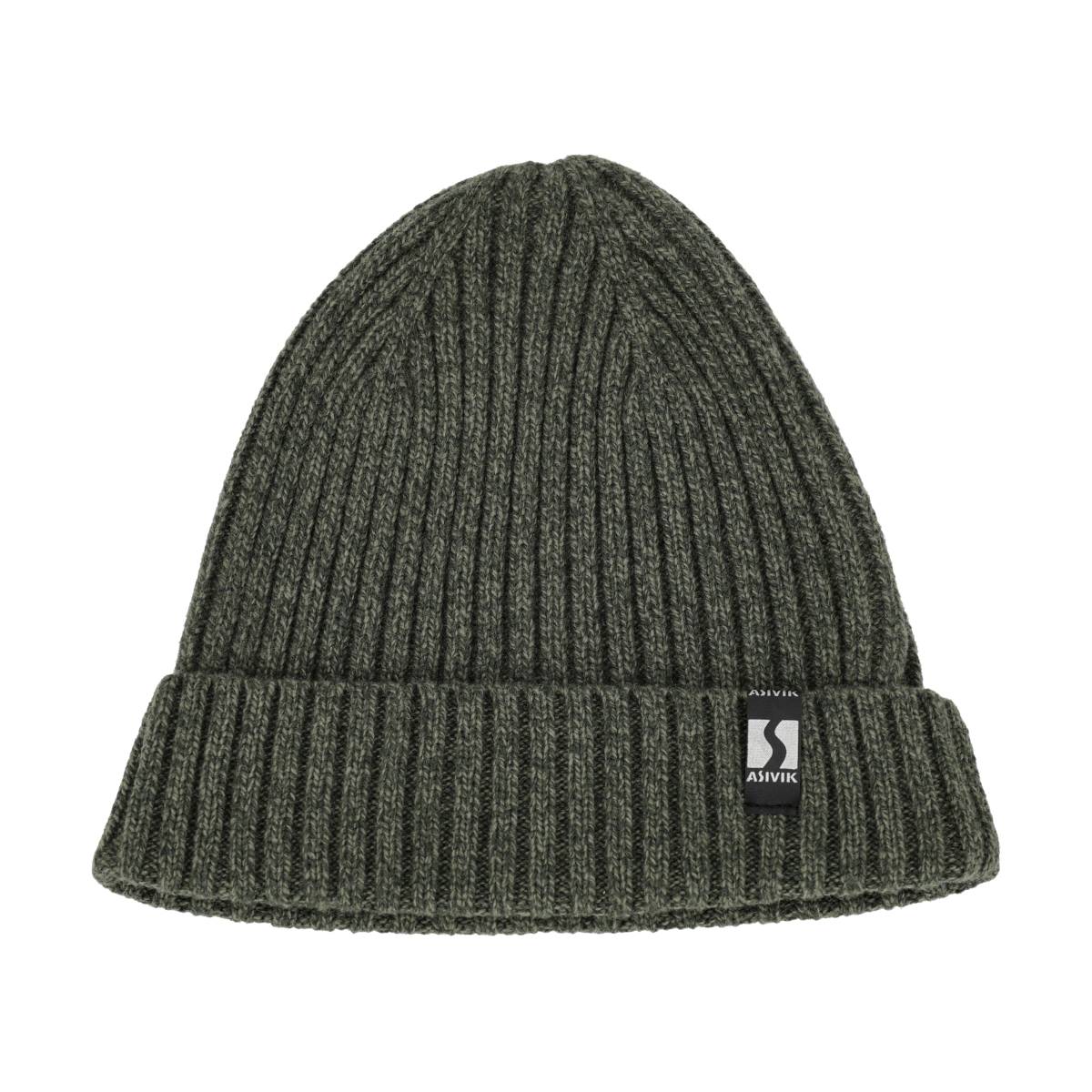 Asivik Knitted Heavy Wool Strikhue (Olive)