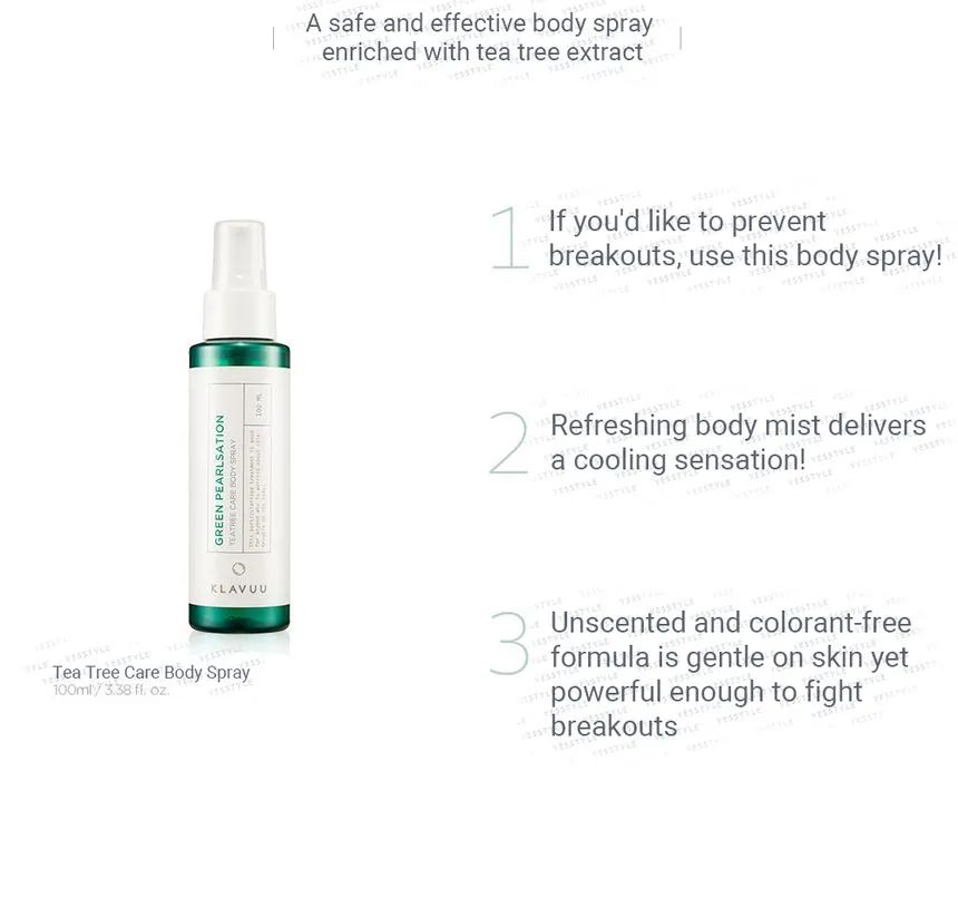 KLAVUU - Groene Parelsation Tea Tree Verzorgende Bodyspray 100ml