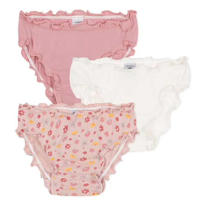 Petit Bateau Lot 3 Culottes Enfantine | Rose
