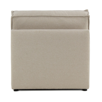KARWEI modulaire bank James tussenstuk grof geweven beige polyester