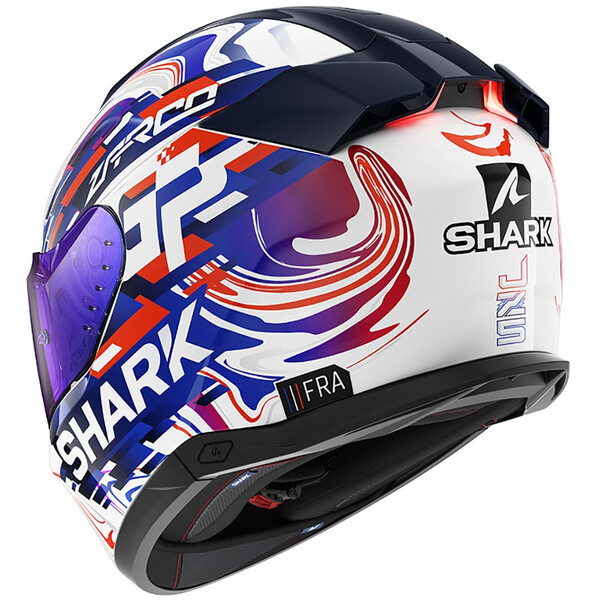 Shark - Casque Skwal i3 Replica Zarco GP France Blanc / Bleu / Rouge / Orange / Brillant