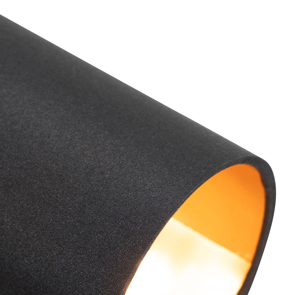 Moderne spot zwart met gouden binnenkant 3-lichts - Lofty