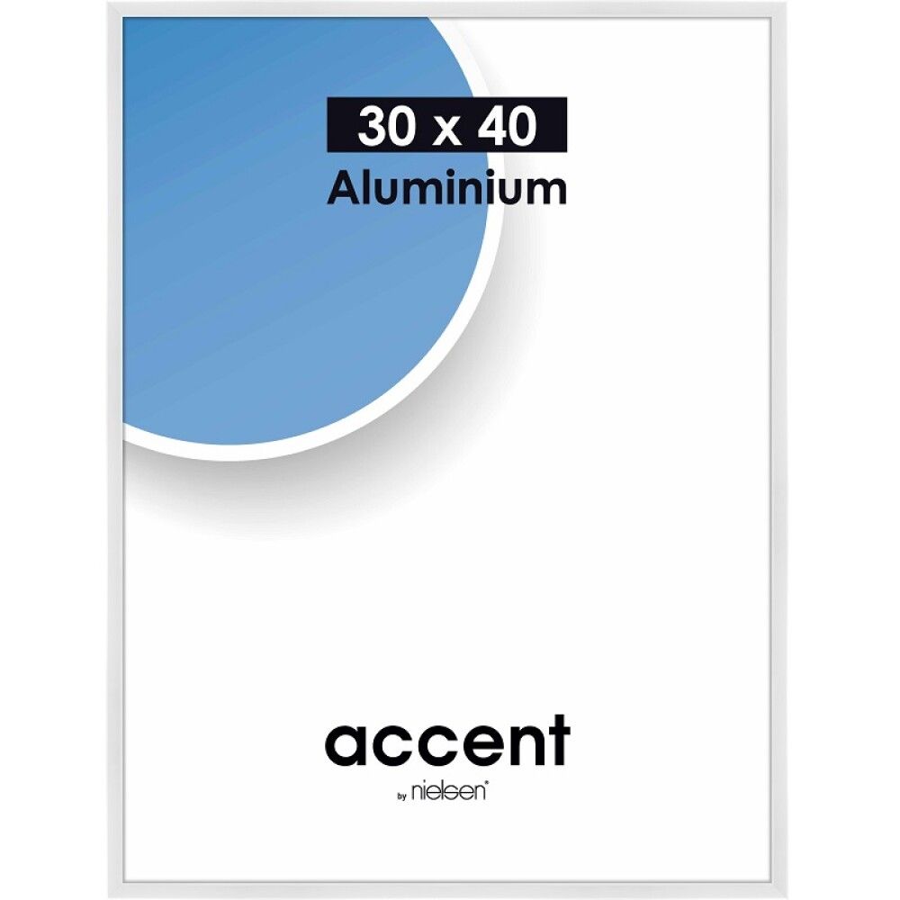 RAMME ACCENT 30X40CM BLANK HVIT