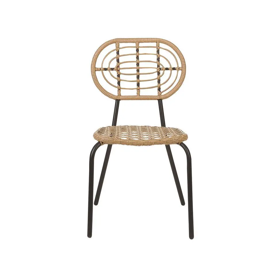 PRATELLO - Tuinstoel set van 4 - Naturel - PE rotan
