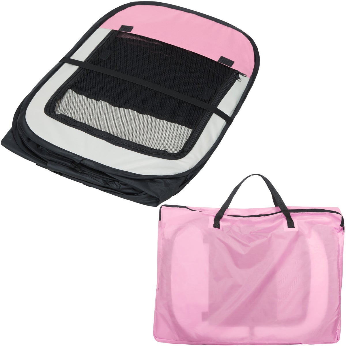 tectake opvouwbare puppyren, voor binnen en buiten, 115 x 115 x 64 cm, inclusief draagtas en haringen