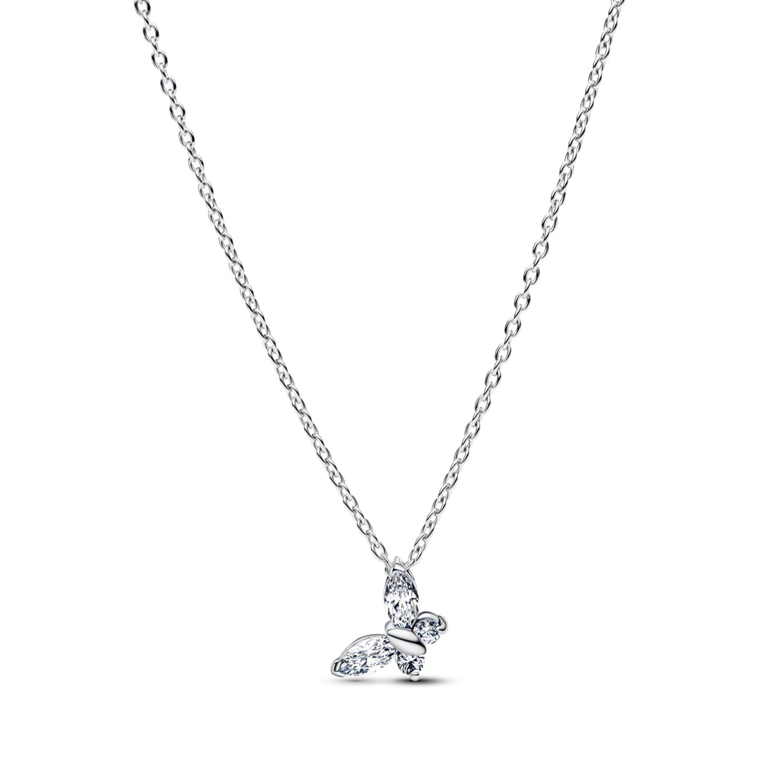 Pandora Timeless Schmetterling Anhänger Halskette 925 Silber