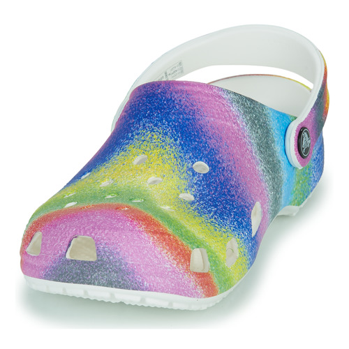 Crocs - CLASSIC SPRAY DYE CLOG K - Blanc / Multicolore