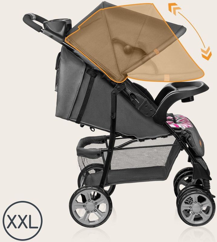 Lionelo Emma Plus - Buggy - lichte - 5-punts gordel - Kinderwagen tot 15kg