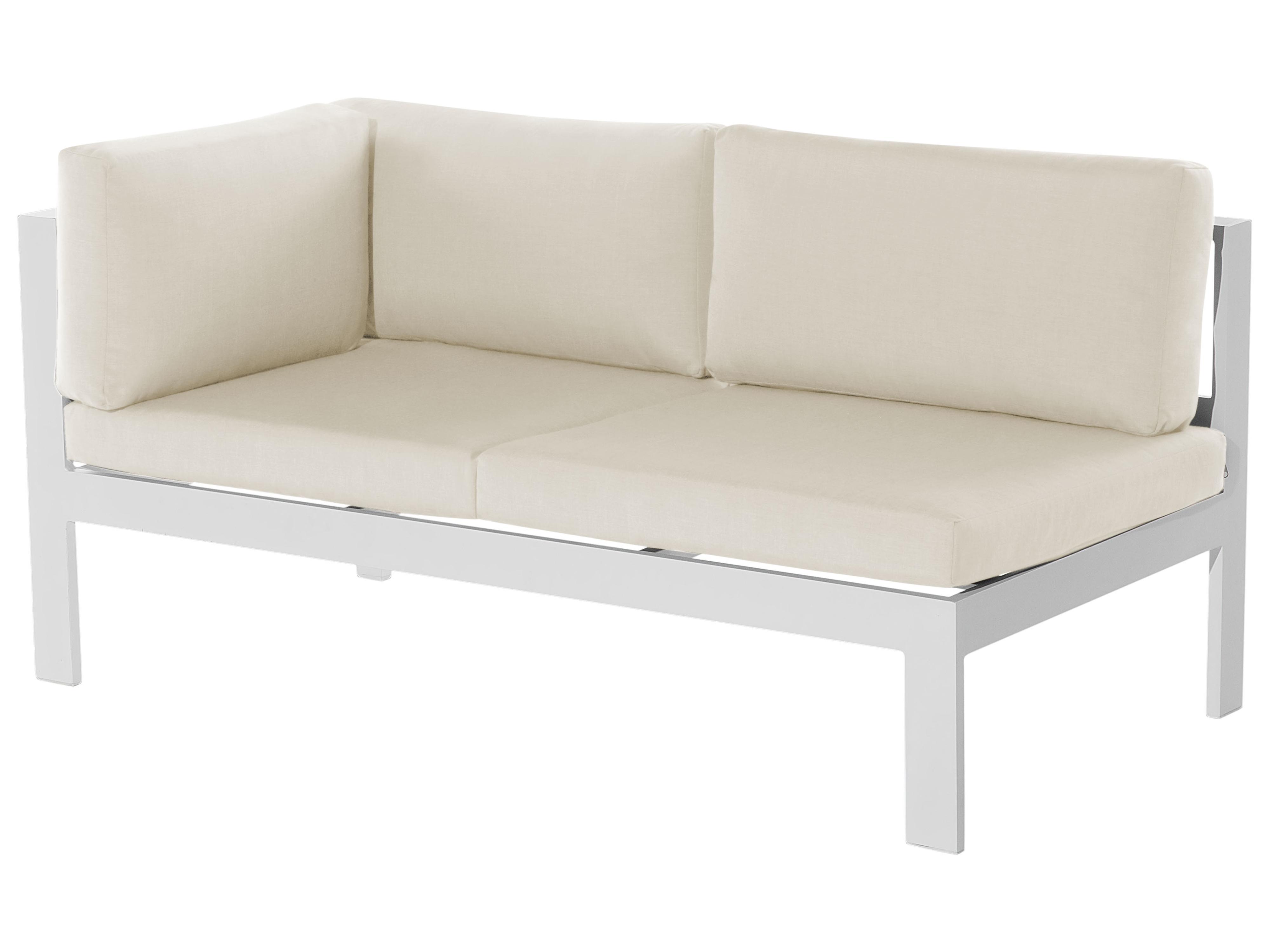 Tuin hoekloungeset met tafel 5-zits MESSINA linkszijdig Beige/groen
