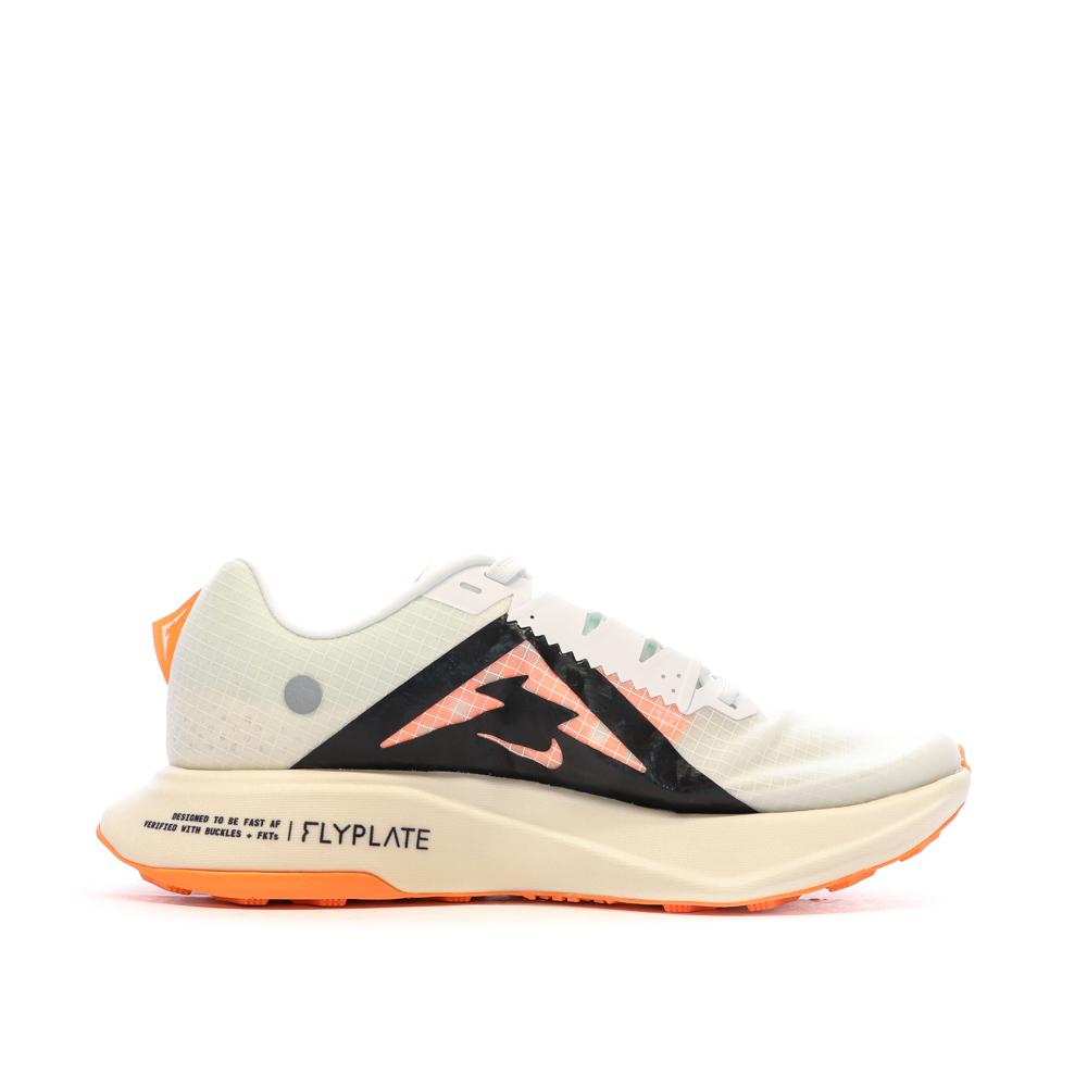 Nike Chaussures de trail Blanches/Noires/Oranges Femme Nike Zoomx Ultrafly