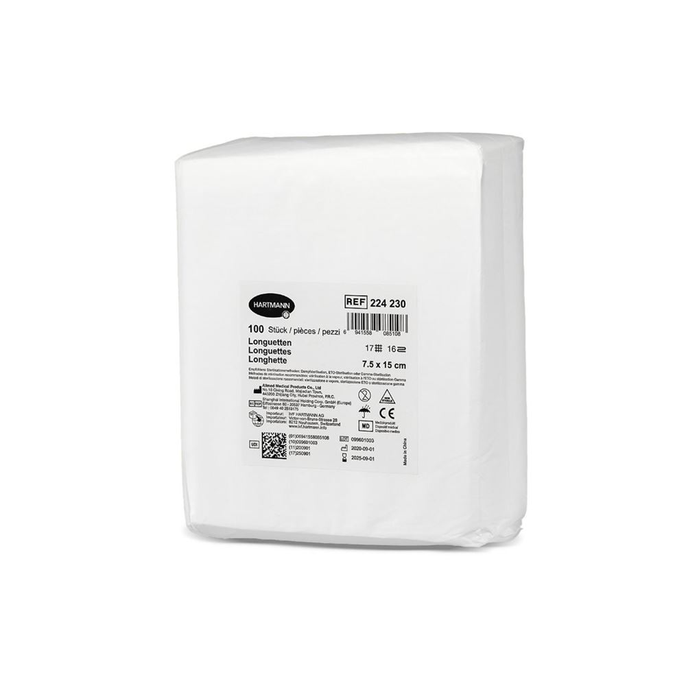 IVF Longuetten Typ 17 7.5x15cm 16 fach Btl 100 Stk