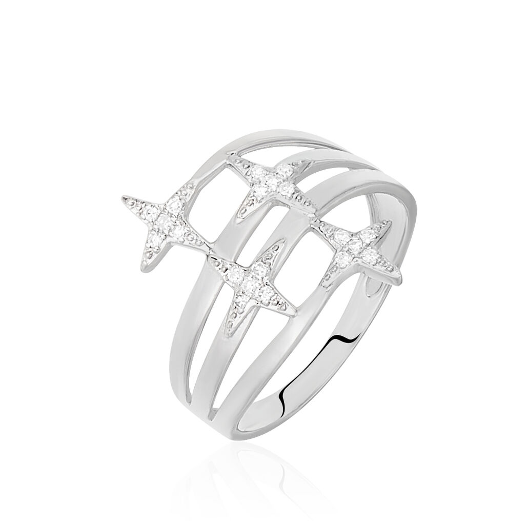 Bague Danilana Or Blanc Diamant