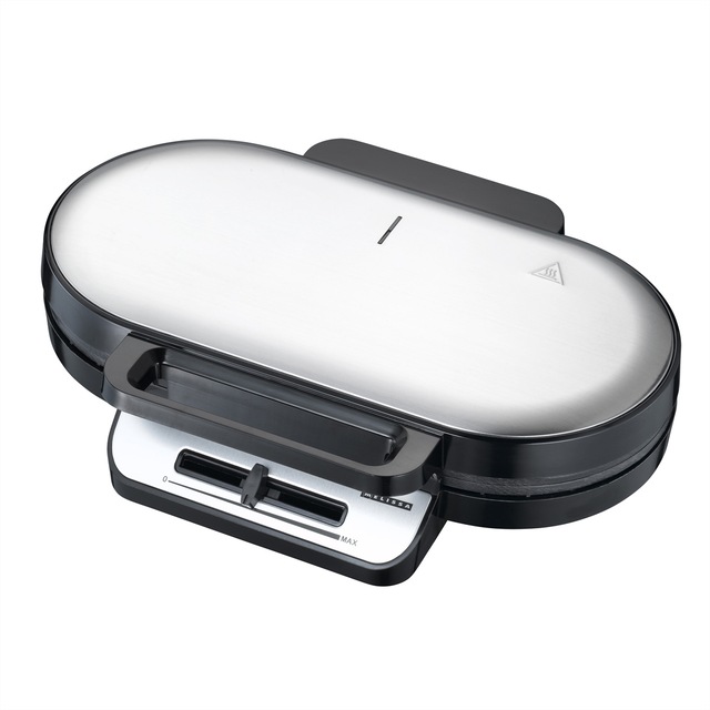 MELISSA Waffeleisen »Melissa Waffeleisen 16250087, Doppel-Waffeleisen, schwarz/ss, 1200W«
