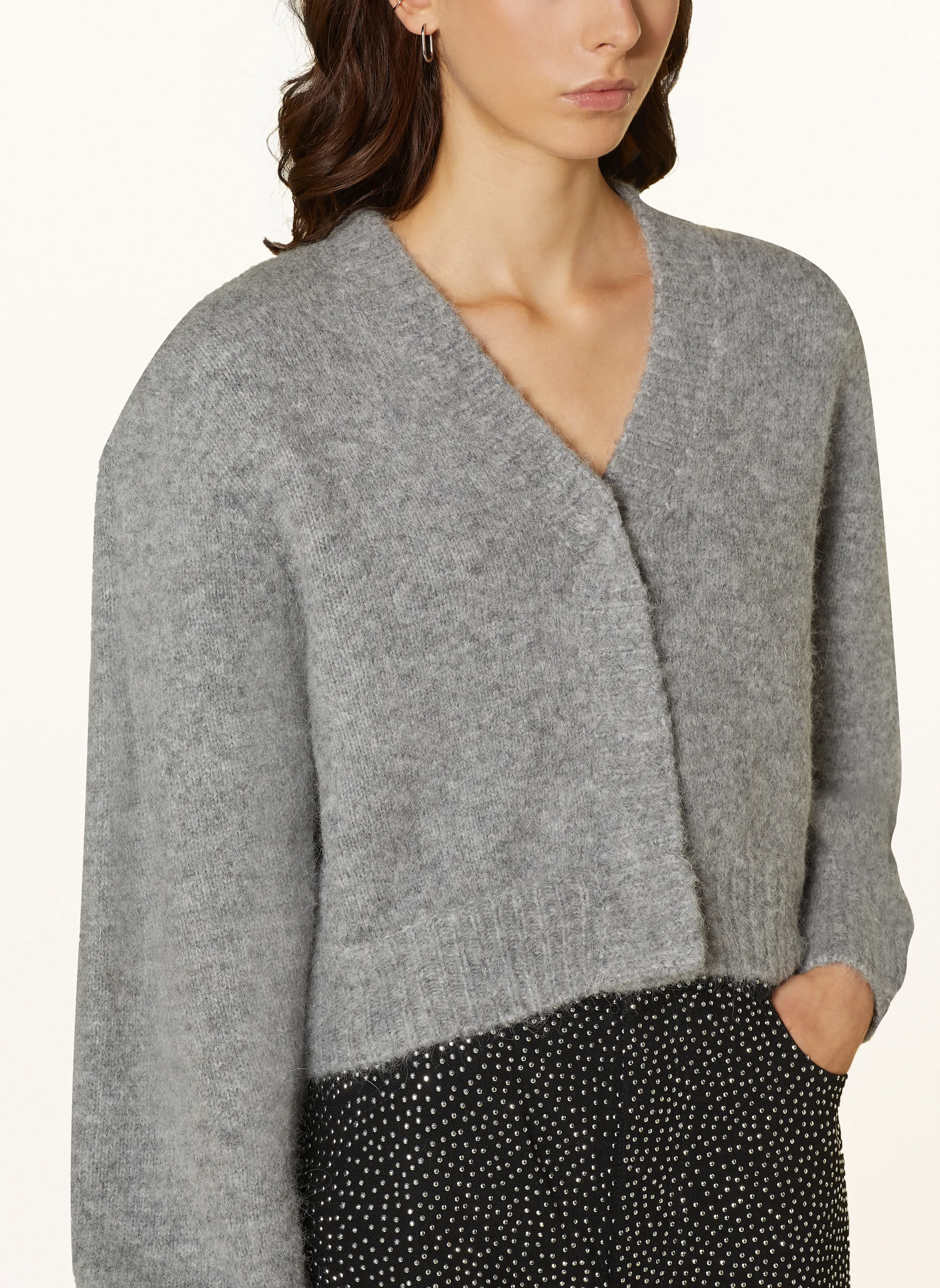 ROTATE Strickjacke mit Alpaka