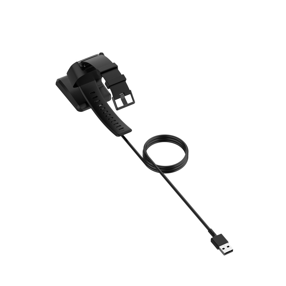 (1m) Fitbit Versa 2 USB A Ladestation Dockingstation   Smartphone Halterung - Schwarz