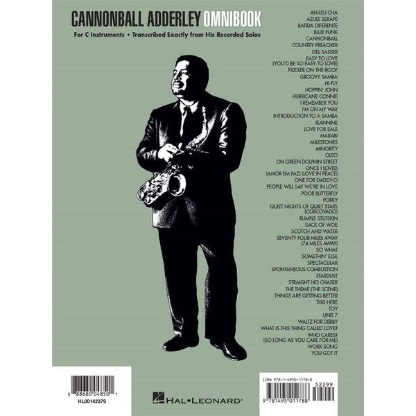 Hal Leonard Cannonball Adderley: Omnibook