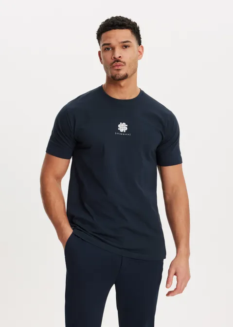 T-shirt met print symbol blauw (BLW.D)