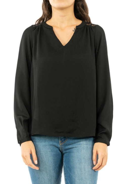 tee shirt manches longues only 15194008 eva noir