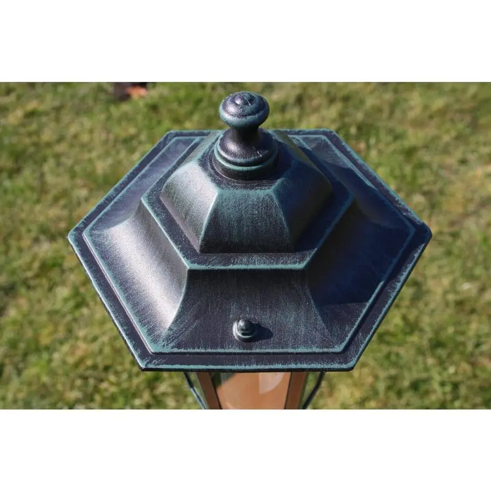 vidaXL - Tuinlamp - Groen - Aluminium
