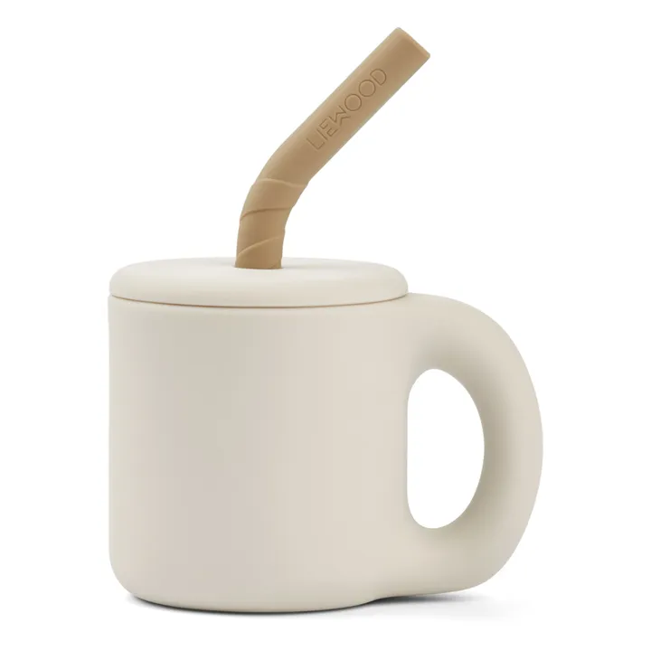 Liewood Tasse paille Jenna en silicone | Sable