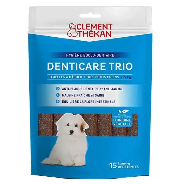 Tiras mastigáveis para higiene oral Clement Thekan para cães com menos de 5 kg