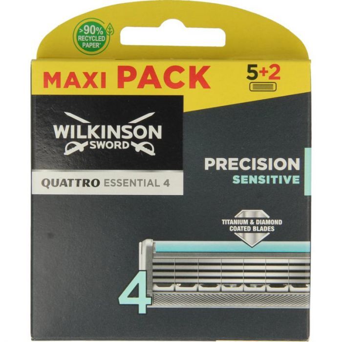 Wilkinson Scheermesjes Quattro Titanium Sensitive 5+2 7 stuks