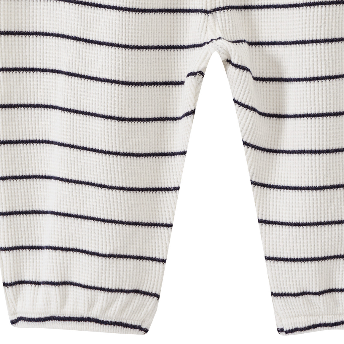 Topomini Baby Jogginghose aus Waffel-Piqué dunkelblau / weiss