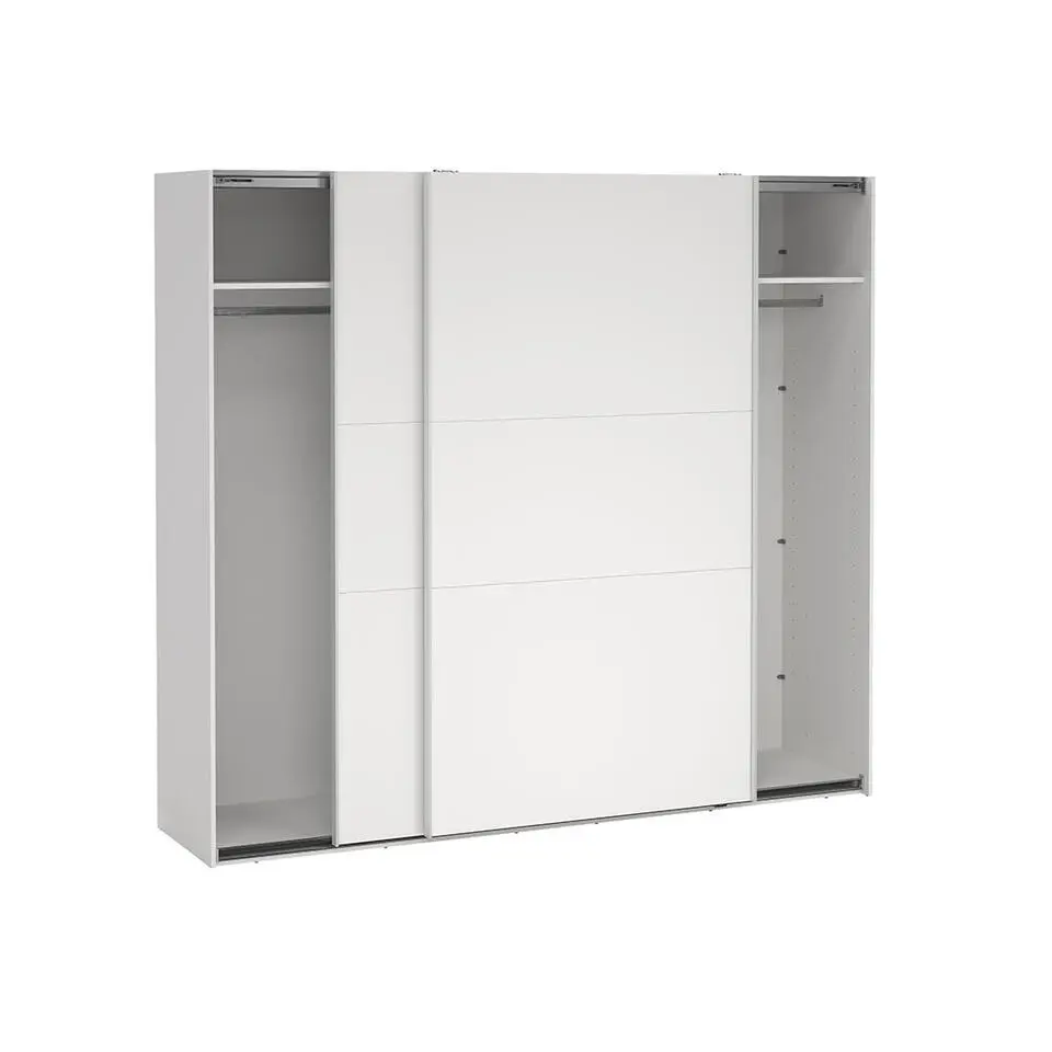 Hioshop Como schuifdeurkast 2 deuren 245x220cm wit