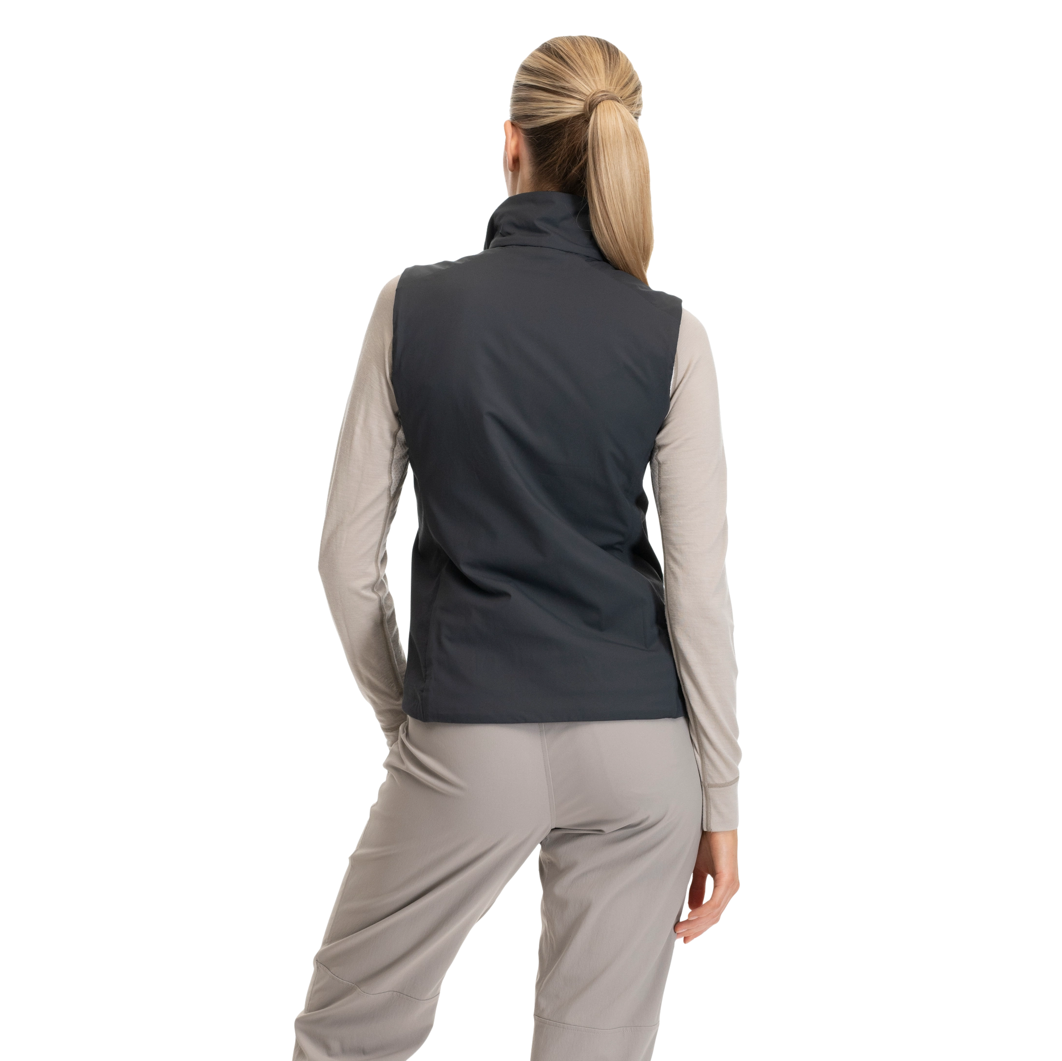 Holo Insulated Vest Women Dark Shadow Grey